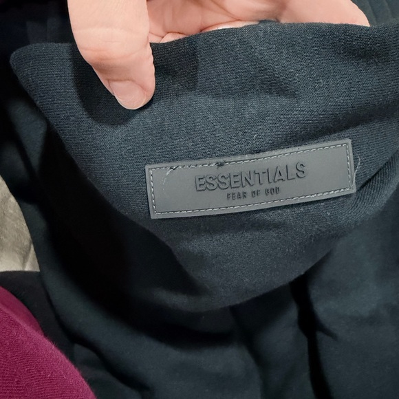 Fear of God Essentials Pullover Hoodie 'Stretch Limo' Black - Picture 12 of 14